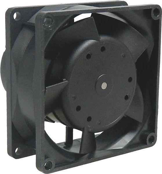 Axial Fan, Square, 115/230V AC, 1 Phase, 47.1 cfm, 3 3/16 in W.