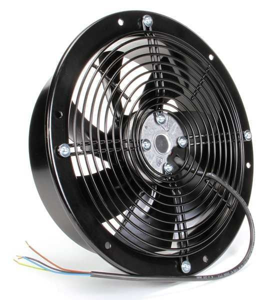 Axial Fan, Round, 115V AC, 1 Phase, 1100 cfm, 320mm W.
