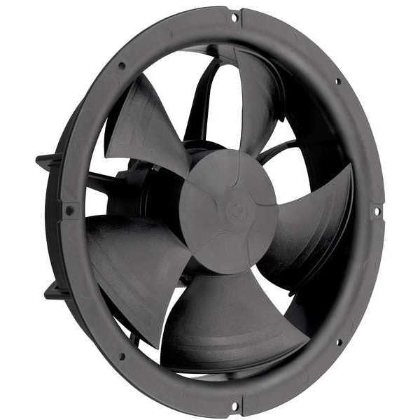 Axial Fan, Round, 230V AC, 1 Phase, 271 cfm, 250mm W.
