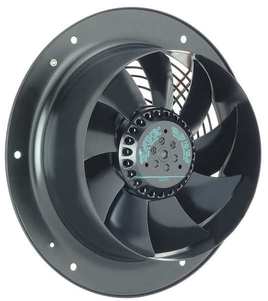 Axial Fan, Round, 115V AC, 1 Phase, 600 cfm, 280mm W.