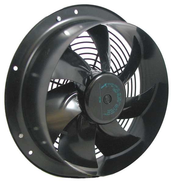 Axial Fan, Round, 24V DC, 641.6 cfm, 280mm W.