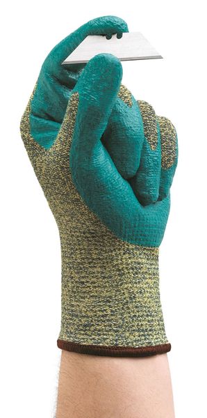 Cut Resistant Coated Gloves, A5 Cut Level, Nitrile, S, 1 PR