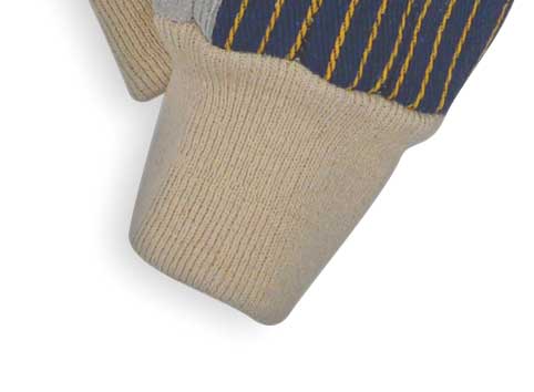 Leather Gloves, Blue/Gray, S, PR