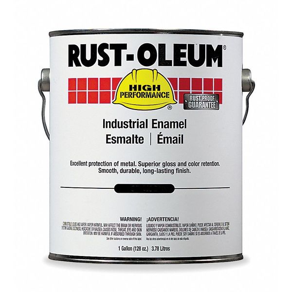 Interior/Exterior Paint, High Gloss, Oil Base, Safety Green, 1 gal