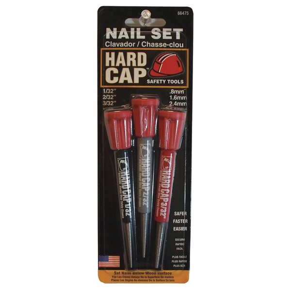 Nail Set, 3 Pc, 1/32, 2/32, 3/32 In