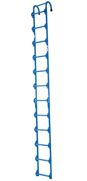 Storage Tank Ladder, Steel, Powder Coated Finish