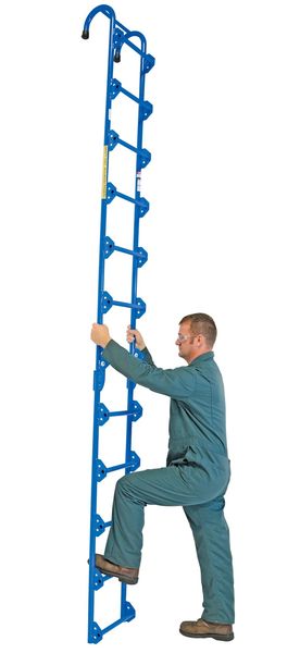 Storage Tank Ladder, Steel, Powder Coated Finish