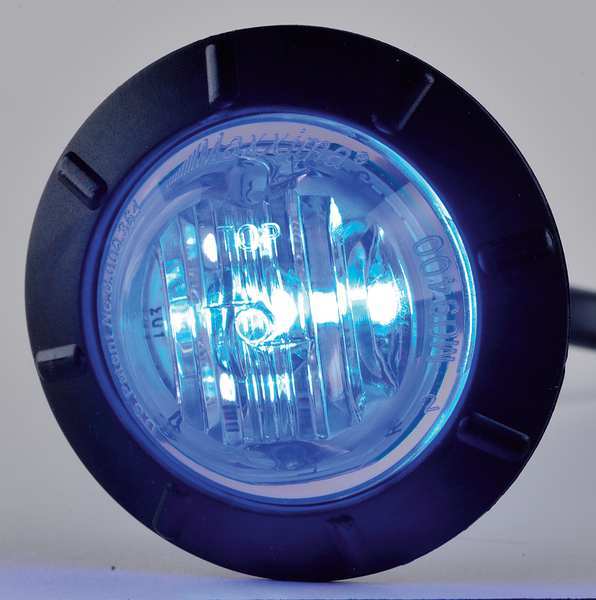 Courtesy Light, 6 LED, 1-1/4In Round, Blue