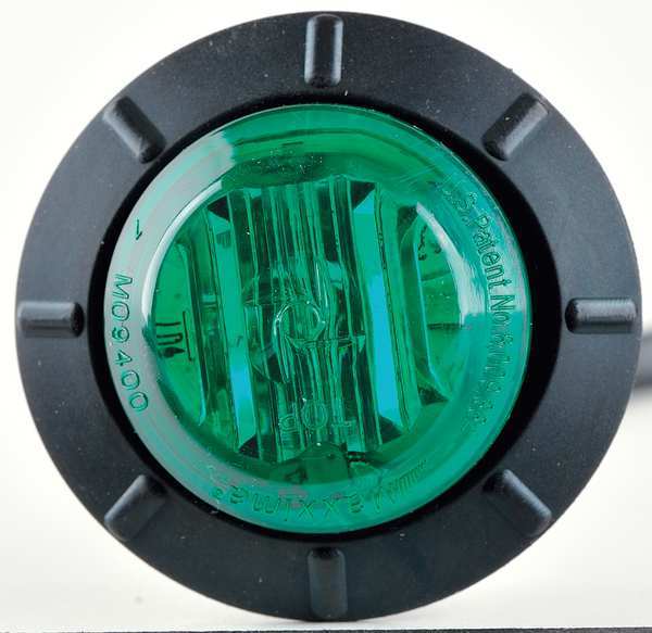 Courtesy Light, 6 LED, 1-1/4In Round, Green