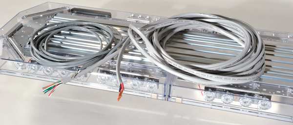 Low Pro Lightbar, LED, Amber, Perm, 58 In