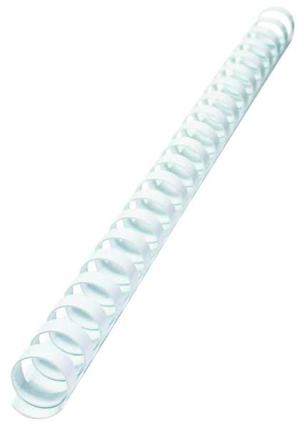 Binding Spines, Comb, 3/8in, White, PK100