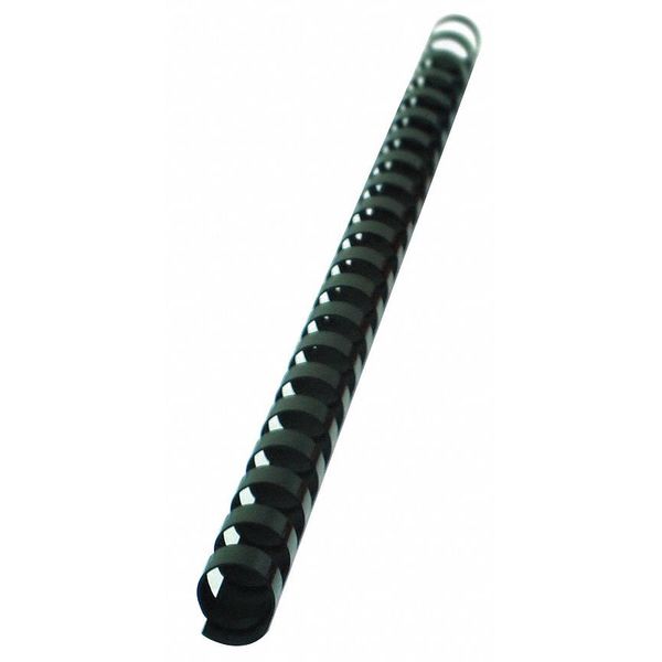 Binding Spines, Comb, 3/8in, Black, PK100