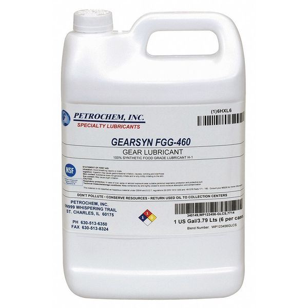 1 gal Gear Oil Can 460 ISO Viscosity, 140 SAE, Bright and Clear