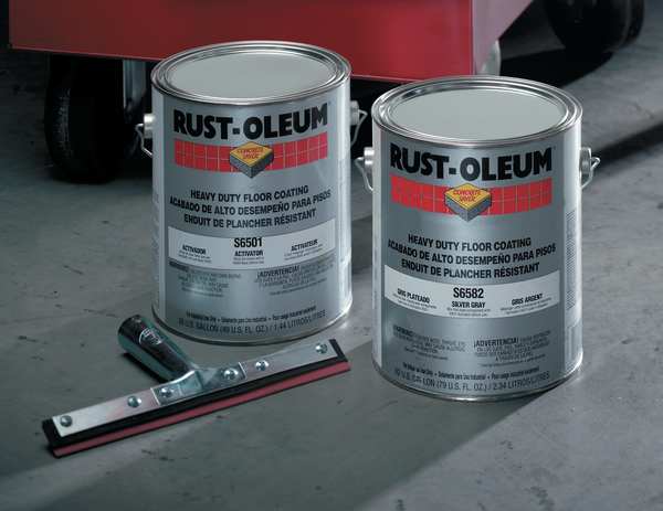 1 gal Floor Coating, High Gloss Finish, Navy Gray, Solvent Base
