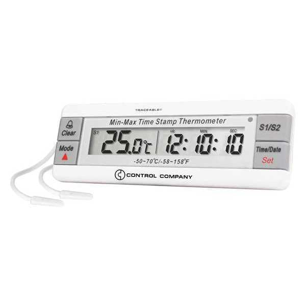 Digital Thermometer, 32 Degrees to 392 Degrees F for Wall or Desk Use