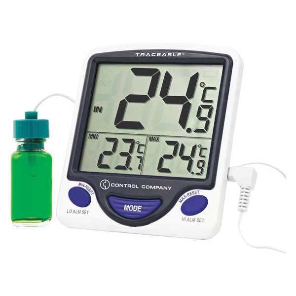 Digital Thermometer, 74 Degrees to 80 Degrees F for Wall or Desk Use