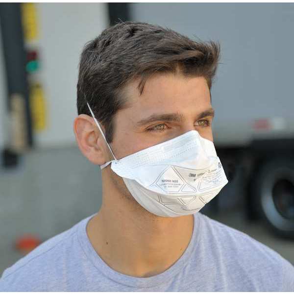 N95 Disposable Respirator, Universal, White, PK50