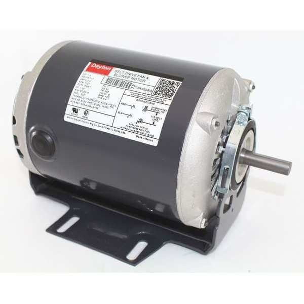 Split-Phase Belt Drive Motor, 1/3 HP, 56Z Frame, 115V AC Voltage, 1,725 Nameplate RPM