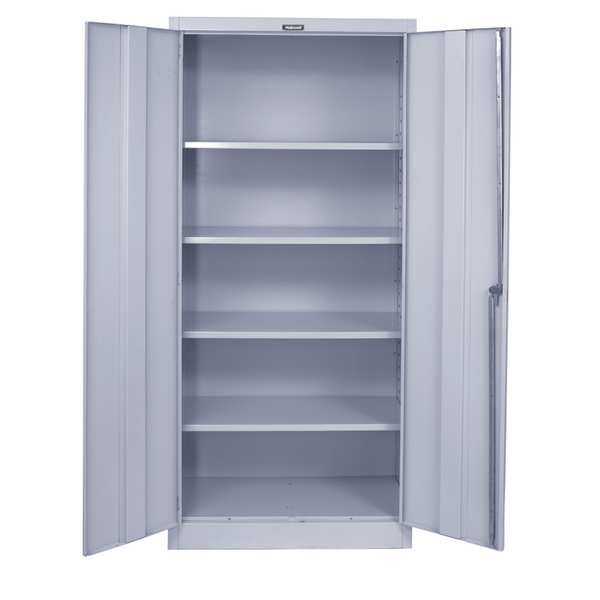 20 ga. ga. Antimicrobial Steel Storage Cabinet, 36 in W, 78 in H, Stationary
