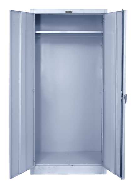 20 ga. ga. Antimicrobial Steel Storage Cabinet, 36 in W, 78 in H, Stationary