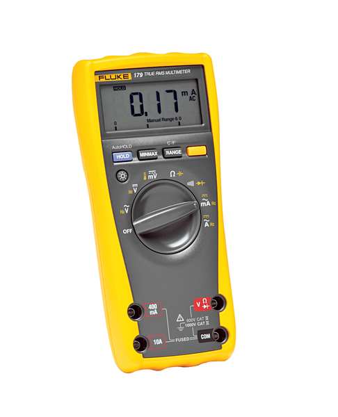 Digital Multimeter, 1,000 Max. AC Volts, 1,000 Max. DC Volts, 10 Max. AC Amps, 10 Max. DC Amps