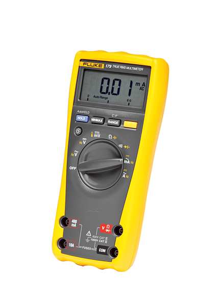 Digital Multimeter, 1,000 Max. AC Volts, 1,000 Max. DC Volts, 10 Max. AC Amps, 10 Max. DC Amps