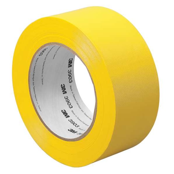 Duct Tape, 1 x 50 yd, 6.5 mil, Yellow, Vinyl