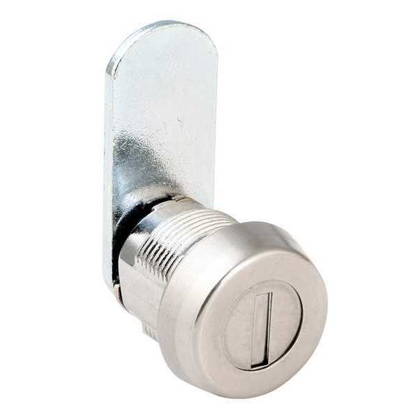Disc Tumbler Keyed Cam Lock, Keyed Different, For Material Thickness 5/8 in