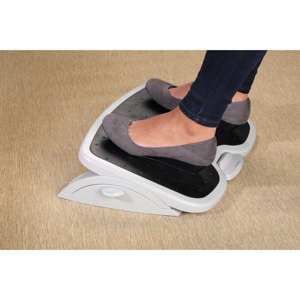 Adjustable Height Footrest, Gray