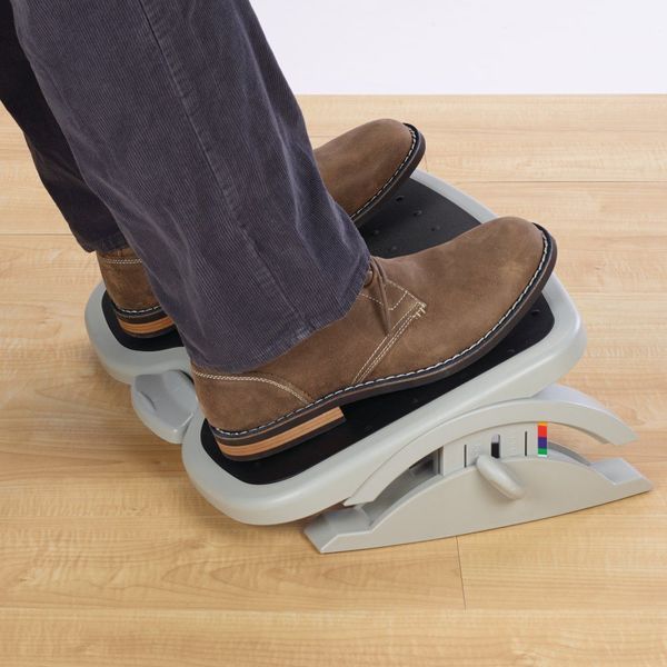 Adjustable Height Footrest, Gray