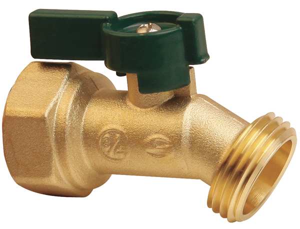 Hose Bibb, Quarter Turn, 3/4In, Brass