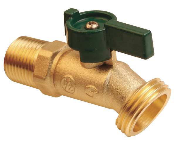 Hose Bibb, Quarter Turn, 3/4In, Brass