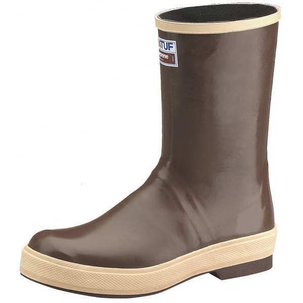 Size 13 Men's Plain Rubber Boot, Brown
