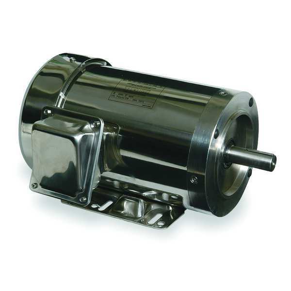 Washdown Mtr, 3 Ph, TEFC, 1-1/2 HP, 3480 rpm