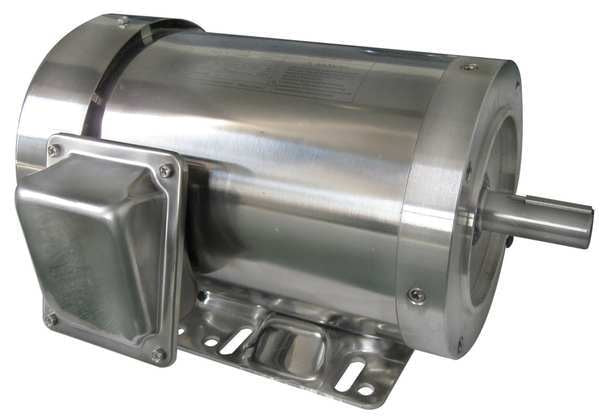 Washdown Mtr, 3 Ph, TEFC, 1-1/2 HP, 1750 rpm