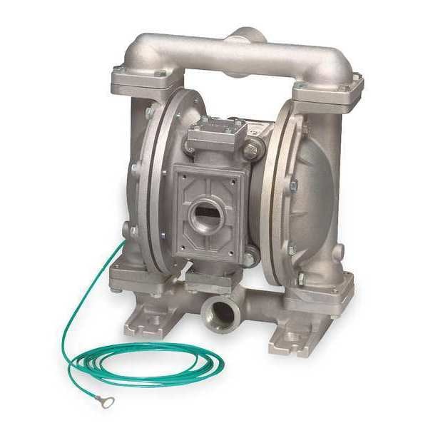 Double Diaphragm Pump, Stainless steel, Natural Gas Operated, 45 GPM