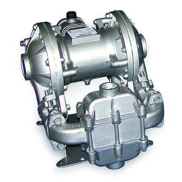 Double Diaphragm Pump, Aluminum, Air Operated, PTFE - Neoprene Backup