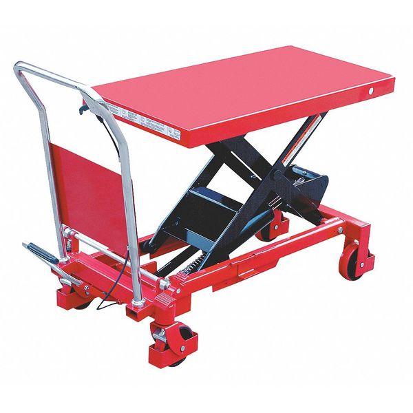 Scissor Lift Table, 400 lb. Cap, 17-5/8