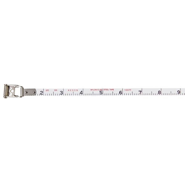 100 ft Engineer's Tape Measure, 3/8 in Blade