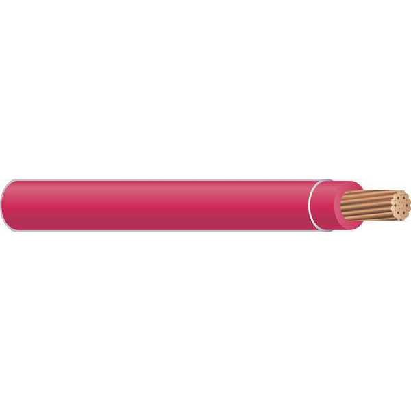 Building Wire, THHN, 3 AWG, 500 ft, Red, Nylon Jacket, PVC Insulation