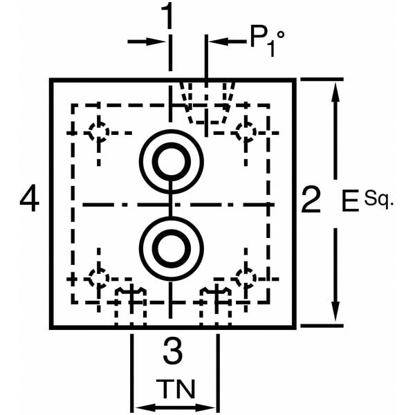 Air Cylinder, 1 1/2 in Bore, 2 in Stroke, ISO Double Acting