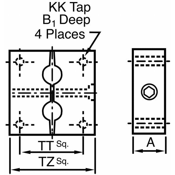 Air Cylinder, 1 1/2 in Bore, 2 in Stroke, ISO Double Acting