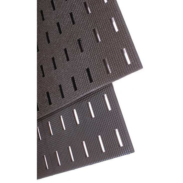 Black Slotted Drainage Runner 4 ft. W x 8 ft. L, 7/16