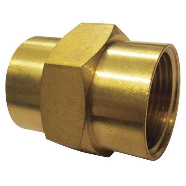 Brass Coupling, FNPT, 3/8