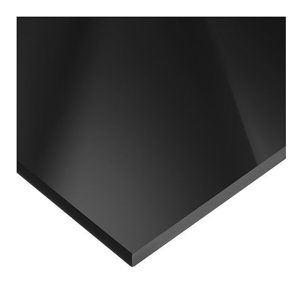 Black Cast Acrylic Rectangle Stock 4 ft L