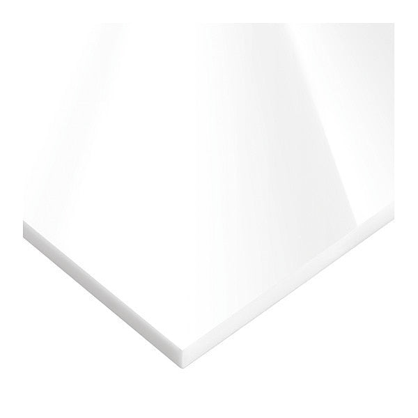 White Cast Acrylic Rectangle Stock 4 ft L
