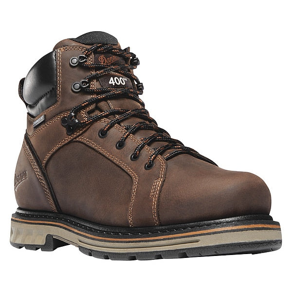 11-1/2 Size Men's 6 in Work Boot Steel Work Boot , Brown/Black