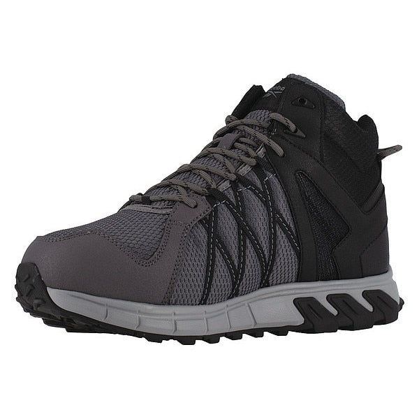 Athletic High-Top Shoe, M, 14, Gray