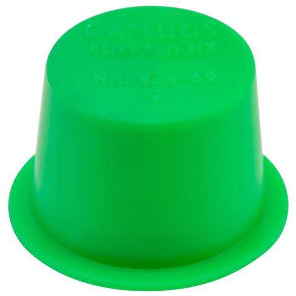 Tapered Cap/Plug, Green, 5000 PK