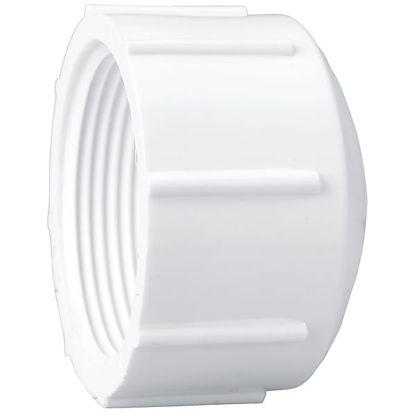 Cap, 1/2 in, Schedule 40, FNPT, PVC